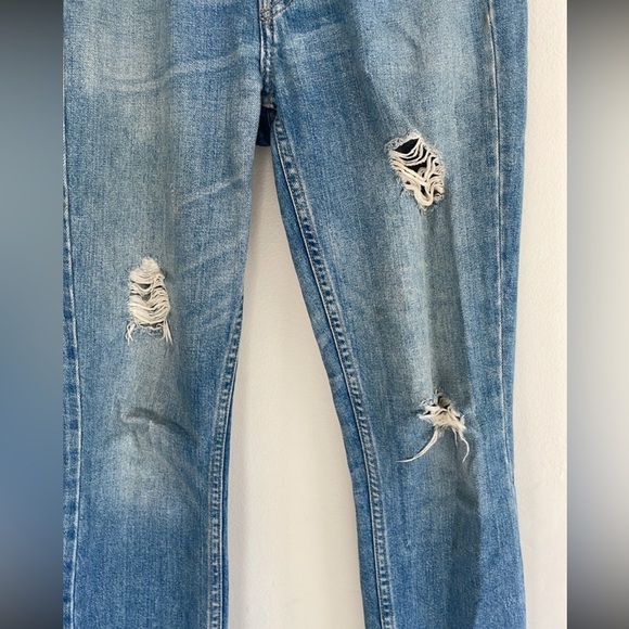 RE/DONE Originals High Rise Ankle Crop in Ghost - Picture 4 of 8